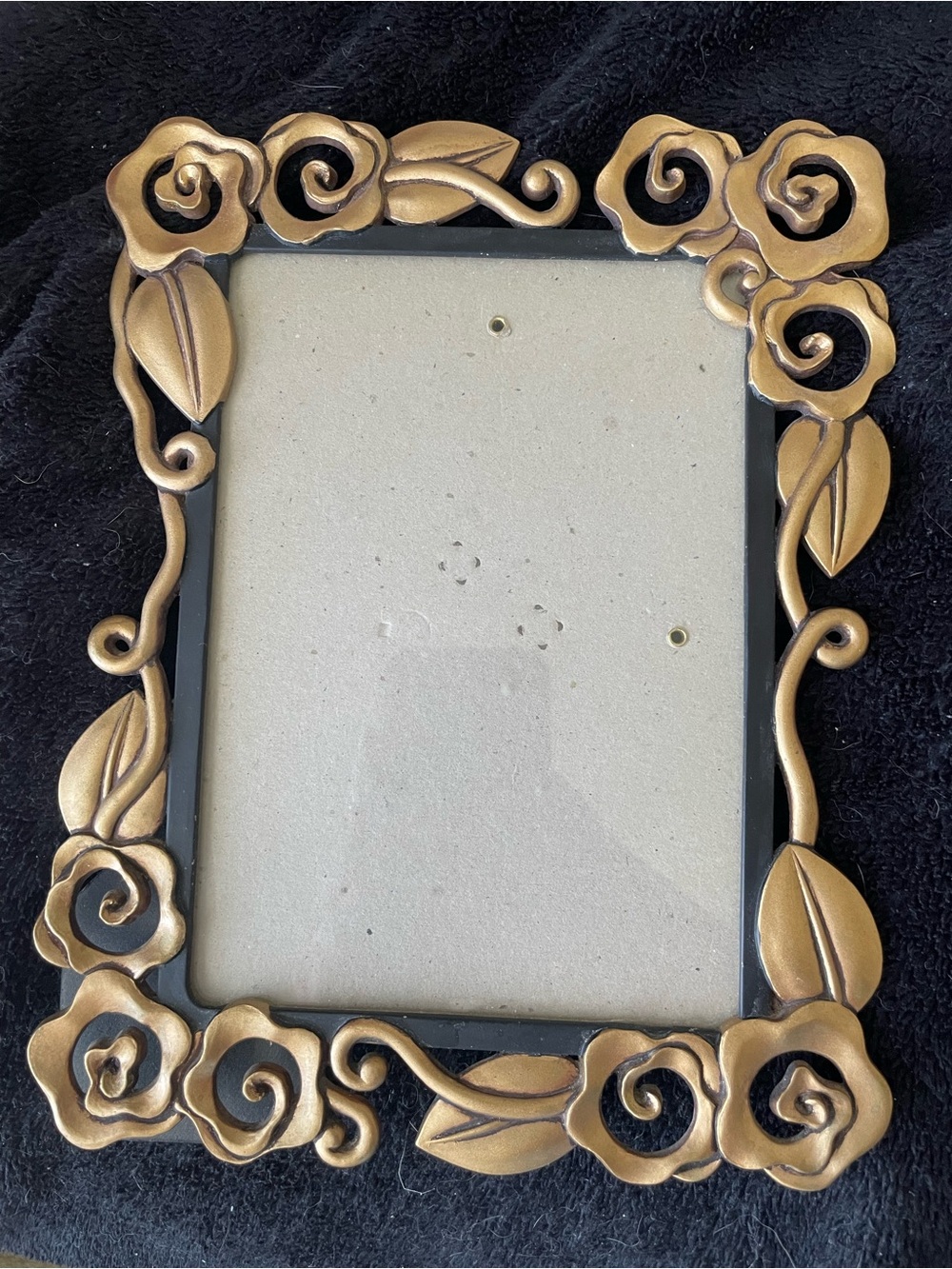 Antique Gold Rose Leaf Picture Frame -